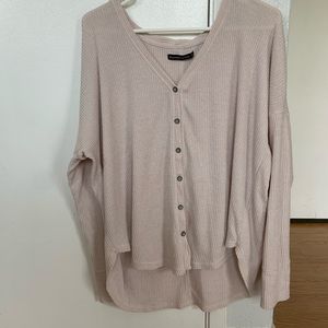 Cream Button Down Sweater